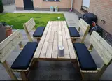 Family picknicktafel met 4 rugleuningen KING® — foto 3