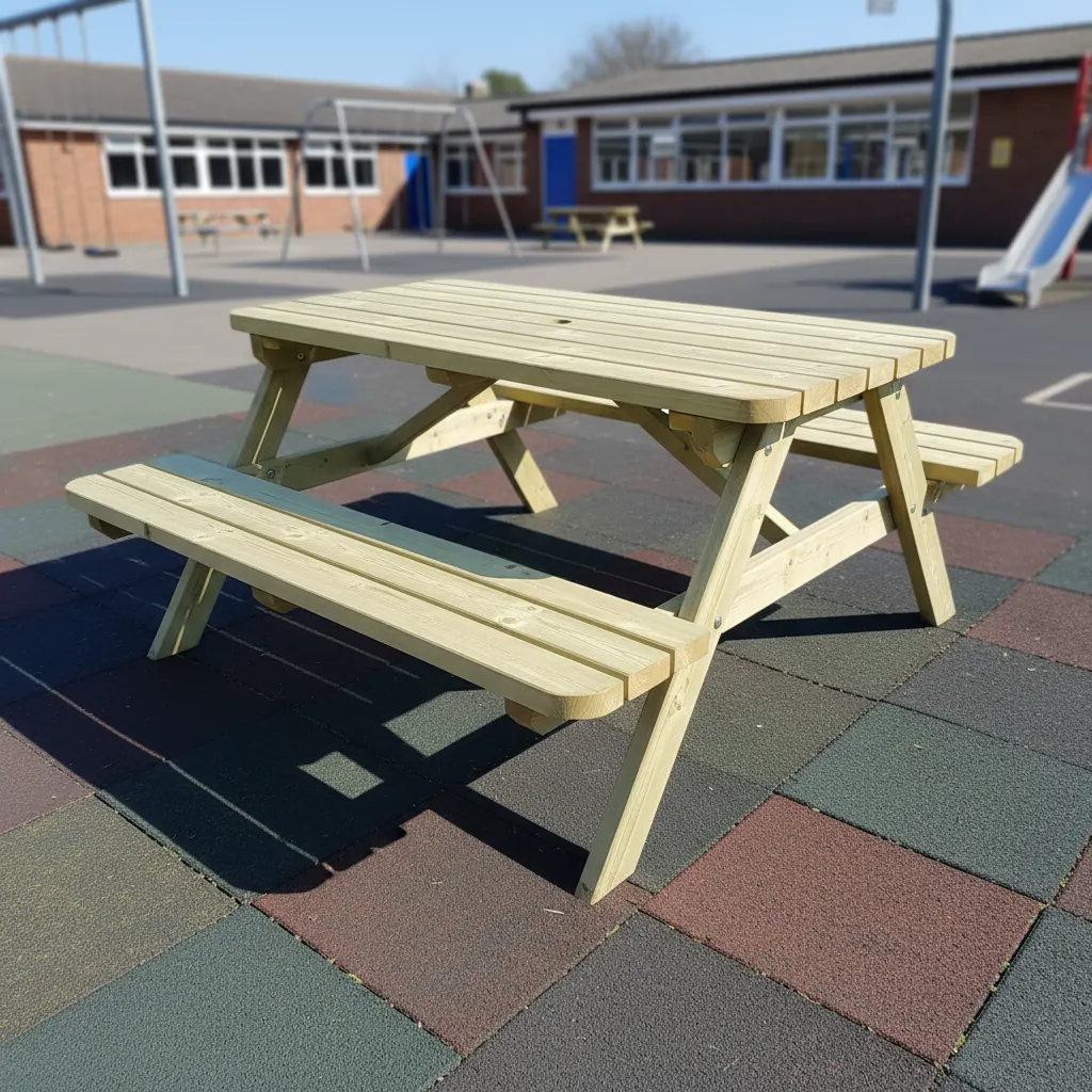 Picknicktafel 140 cm KING® — houten picknicktafel 40 mm plankdikte