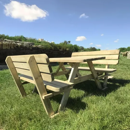 Picknicktafels met rugleuning