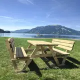 Picknicktafel 140 cm KING® met rugleuningen — foto 4