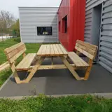 Picknicktafel 180 cm KING® met rugleuningen — foto 3