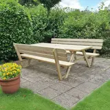 Picknicktafel 240 cm KING® met rugleuningen — foto 2