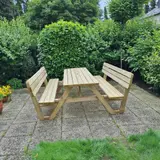 Picknicktafel 240 cm KING® met rugleuningen — foto 4