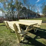Picknicktafel 300 cm KING® met 2 rugleuningen — foto 1