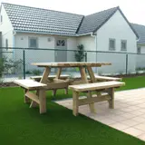 Vierkante picknicktafel 200 × 200 cm KING® — foto 2