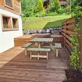 Vierkante picknicktafel 200 × 200 cm KING® — foto 6