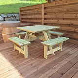 Vierkante picknicktafel 200 × 200 cm KING® — foto 7