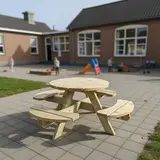 Ronde kleuterpicknicktafel Jimmy 120 cm KING® — foto 1