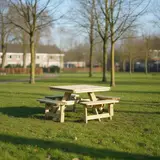 Vierkante picknicktafel XXL 200 × 200 cm KING® — foto 2