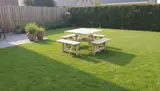 Vierkante picknicktafel XXL 200 × 200 cm KING® — foto 5